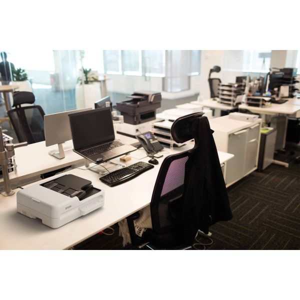 Epson WorkForce DS-1730 Flatbed-/ADF-scanner 1200 x 1200 DPI A4 Zwart, Wit (B11B273401)