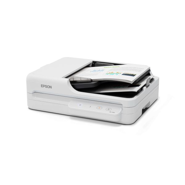Epson WorkForce DS-1730 Flatbed-/ADF-scanner 1200 x 1200 DPI A4 Zwart, Wit (B11B273401)