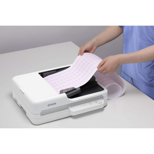 Epson WorkForce DS-1730 Flatbed-/ADF-scanner 1200 x 1200 DPI A4 Zwart, Wit (B11B273401)