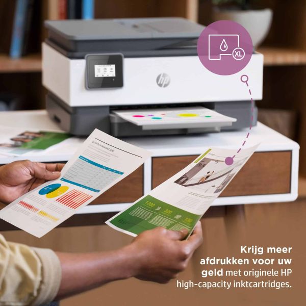 HP OfficeJet 8014e Draadloos All-in-One Kleur Printer, Instant Ink; Dubbelzijdig printen (228G0B#629)