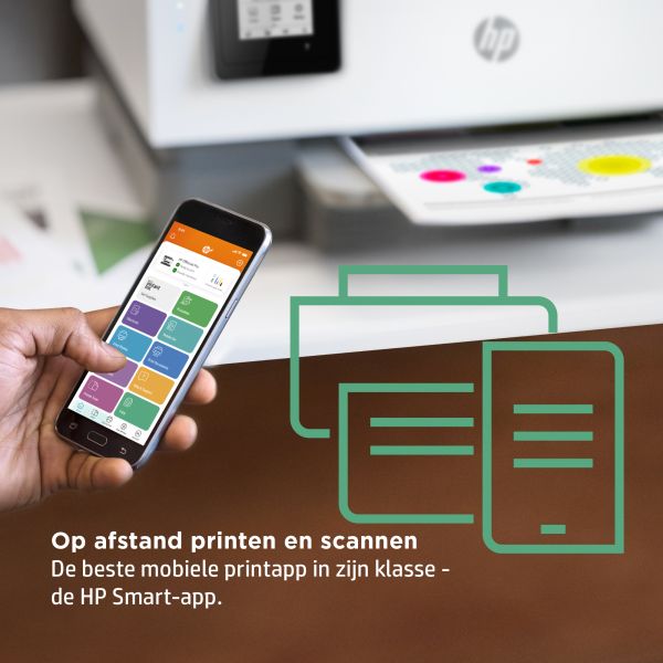 HP OfficeJet 8014e Draadloos All-in-One Kleur Printer, Instant Ink; Dubbelzijdig printen (228G0B#629)