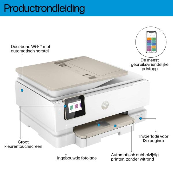HP ENVY Inspire 7924e Draadloos All-in-One Kleur Printer, Instant Ink; Foto's printen (349W0B#629)
