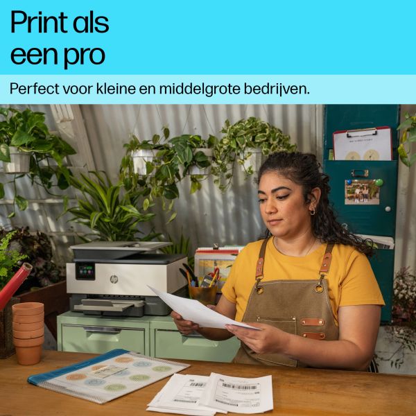 HP OfficeJet Pro 9125e Draadloos All-in-One Kleur Printer, Instant Ink; Dubbelzijdig printen