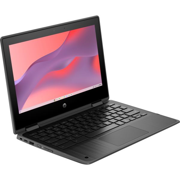 HP Chromebook Fortis x360 G3 J Intel® Celeron® N5100 29,5 cm (11.6") Touchscreen HD 4 GB LPDDR4x-SDRAM 32 GB eMMC Wi-Fi 6 (802.11ax) ChromeOS Zwart (4L1K5EA#ABH)
