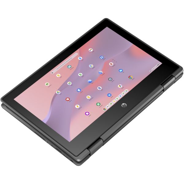 HP Chromebook Fortis x360 G3 J Intel® Celeron® N5100 29,5 cm (11.6") Touchscreen HD 8 GB LPDDR4x-SDRAM 64 GB eMMC Wi-Fi 6 (802.11ax) ChromeOS Zwart (4L1K6EA#ABH)