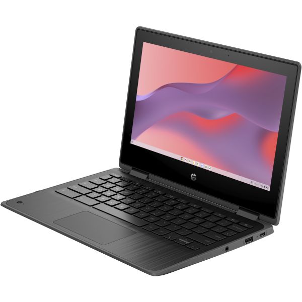 HP Chromebook Fortis x360 G3 J Intel® Celeron® N5100 29,5 cm (11.6") Touchscreen HD 8 GB LPDDR4x-SDRAM 64 GB eMMC Wi-Fi 6 (802.11ax) ChromeOS Zwart (4L1K6EA#ABH)