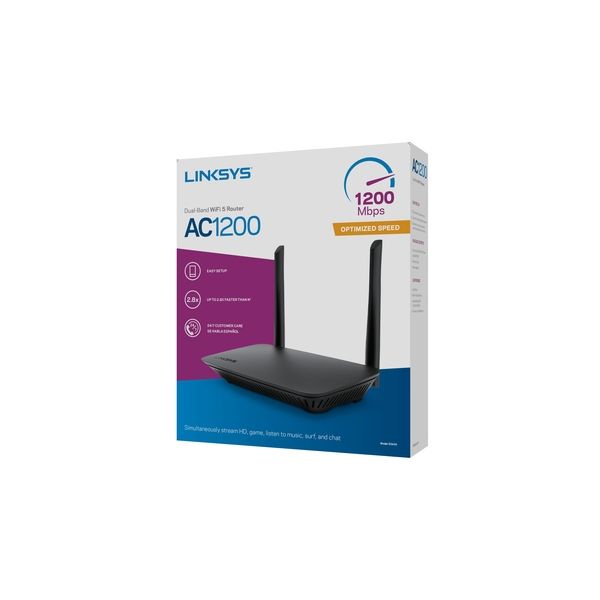 Linksys E5400 draadloze router Gigabit Ethernet Dual-band (2.4 GHz / 5 GHz) 4G Zwart (E5400-EU)