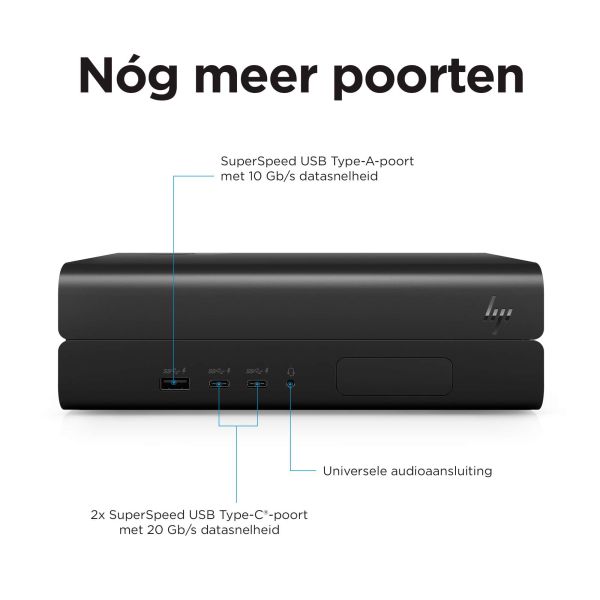 HP Z2 G9 Intel® Core™ i7 i7-13700K 32 GB DDR5-SDRAM 1 TB SSD NVIDIA Quadro T1000 Windows 11 Pro Mini PC Workstation Zwart (5F193EA#ABH)