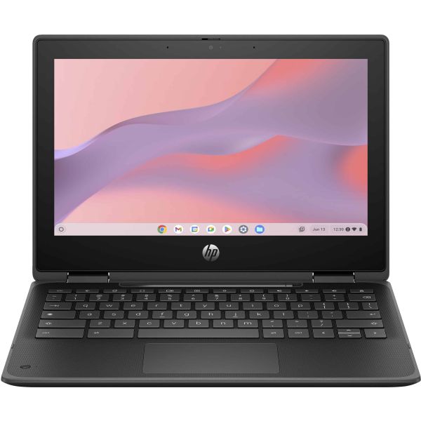 HP Fortis x360 G5 Intel® N N100 Chromebook 29,5 cm (11.6") Touchscreen HD 4 GB LPDDR5-SDRAM 32 GB eMMC Wi-Fi 6E (802.11ax) ChromeOS Zwart (5P9M2EA#ABH)