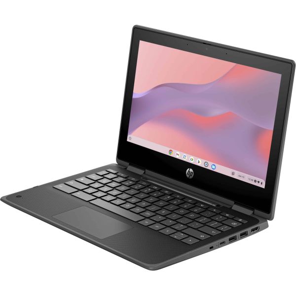 HP Chromebook Fortis x360 G5 Intel® N N100 29,5 cm (11.6") Touchscreen HD 8 GB LPDDR5x-SDRAM 64 GB eMMC Wi-Fi 6E (802.11ax) ChromeOS Zwart (5P9M3EA#ABH)  HP Chromebook Fortis x360 G5 Intel® N N100 29,5 cm (11.6") Touchscreen HD 8 GB LPDDR5x-SDRAM 64 GB eMMC Wi-Fi 6E (802.11ax) ChromeOS Zwart (5P9M3EA#ABH)