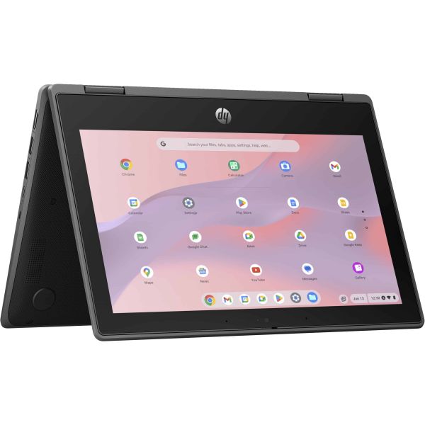 HP Chromebook Fortis x360 G5 Intel® N N100 29,5 cm (11.6") Touchscreen HD 8 GB LPDDR5x-SDRAM 64 GB eMMC Wi-Fi 6E (802.11ax) ChromeOS Zwart (5P9M3EA#ABH)