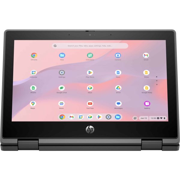 HP Chromebook Fortis x360 G5 Intel® N N100 29,5 cm (11.6") Touchscreen HD 8 GB LPDDR5x-SDRAM 64 GB eMMC Wi-Fi 6E (802.11ax) ChromeOS Zwart (5P9M3EA#ABH)