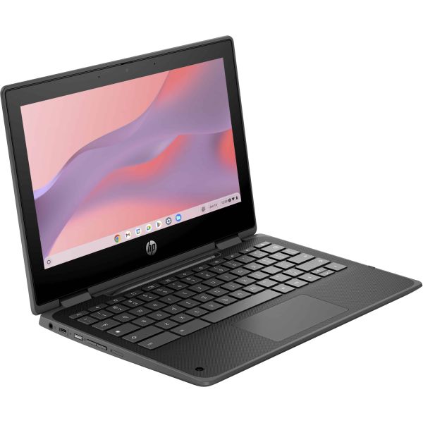 HP Fortis x360 G5 Intel® N N200 Chromebook 29,5 cm (11.6") Touchscreen HD 8 GB LPDDR5x-SDRAM 64 GB eMMC Wi-Fi 6E (802.11ax) ChromeOS Zwart (5P9M4EA#ABH)  HP Fortis x360 G5 Intel® N N200 Chromebook 29,5 cm (11.6") Touchscreen HD 8 GB LPDDR5x-SDRAM 64 GB eMMC Wi-Fi 6E (802.11ax) ChromeOS Zwart (5P9M4EA#ABH)