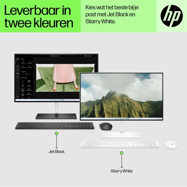 HP 24 -ck0120nd AMD Ryzen™ 3 3250U 60,5 cm (23.8") 1920 x 1080 Pixels Alles-in-één-pc 8 GB DDR4-SDRAM 256 GB SSD Windows 11 Home Wi-Fi 6 (802.11ax) Wit (666M6EA#ABH)