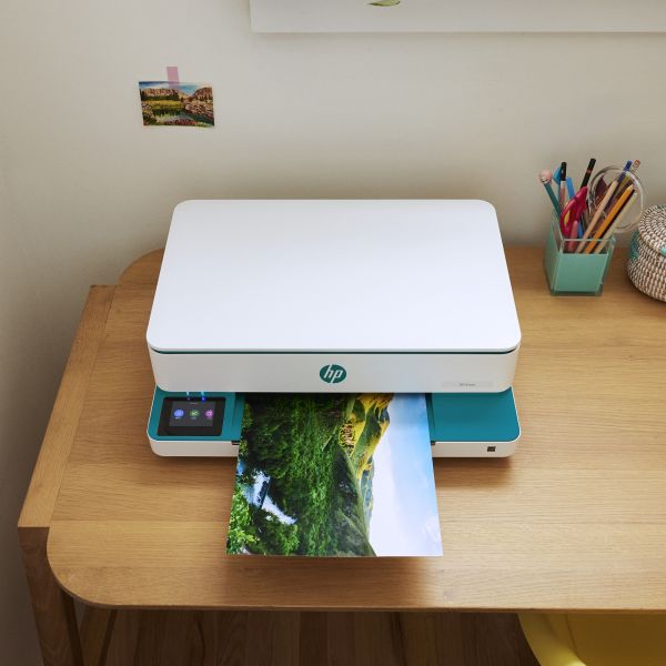 HP ENVY 6122e Wireless All-in-One Kleur Printer, Instant Ink; Foto's printen (714L9B#629)