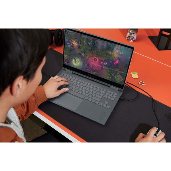 HP OMEN by Reactor muis Gamen Rechtshandig USB Type-A Optisch 450 DPI (7ZF19AA#ABB)