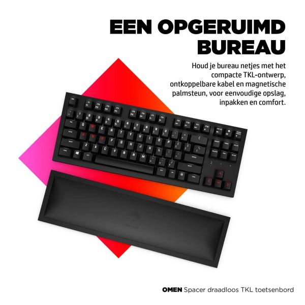 HP OMEN Spacer Draadloos TKL Toetsenbord (9BU31AA#ABB)