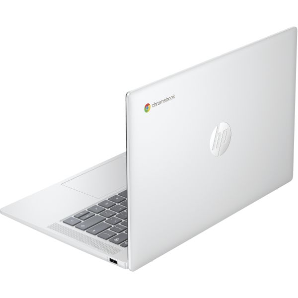 HP Chromebook 14a-nf0080nd Intel® N N200 35,6 cm (14") Full HD 8 GB LPDDR5-SDRAM 128 GB Flash Wi-Fi 6E (802.11ax) ChromeOS Zilver (A12M0EA#ABH)