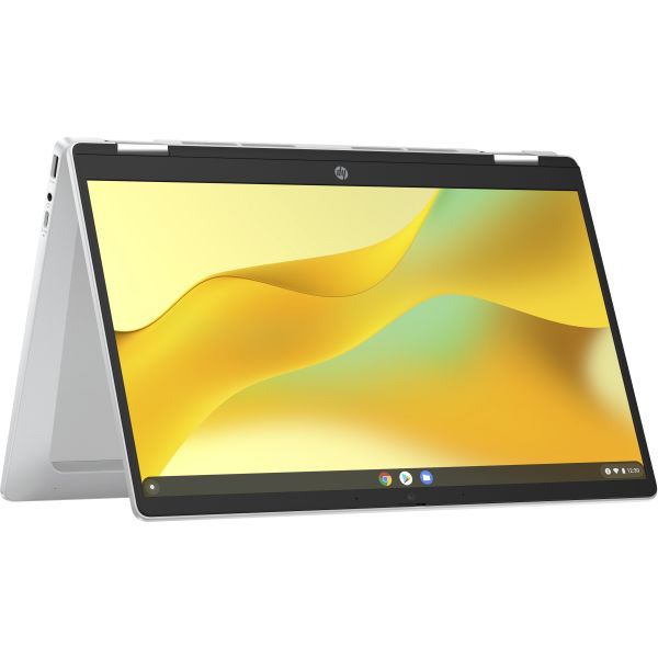 HP Chromebook x360 14b-cd0025nd Intel® N N200 35,6 cm (14") Touchscreen Full HD 8 GB LPDDR5-SDRAM 128 GB Flash Wi-Fi 6 (802.11ax) ChromeOS Zilver (A12M3EA#ABH)