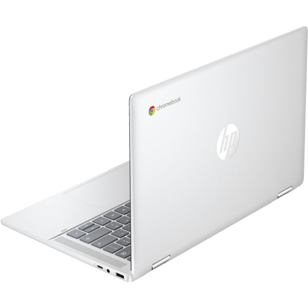 HP Chromebook x360 14b-cd0025nd Intel® N N200 35,6 cm (14") Touchscreen Full HD 8 GB LPDDR5-SDRAM 128 GB Flash Wi-Fi 6 (802.11ax) ChromeOS Zilver (A12M3EA#ABH)