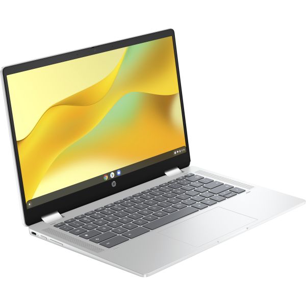 HP Chromebook x360 14b-cd0025nd Intel® N N200 35,6 cm (14") Touchscreen Full HD 8 GB LPDDR5-SDRAM 128 GB Flash Wi-Fi 6 (802.11ax) ChromeOS Zilver (A12M3EA#ABH)
