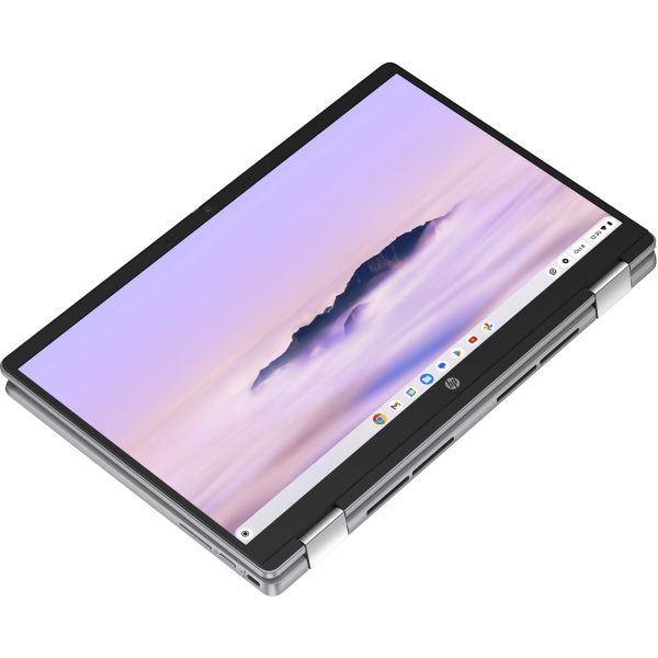 HP Chromebook x360 14b-cd0075nd Intel® Core™ i3 i3-N305 35,6 cm (14") Touchscreen Full HD 8 GB LPDDR5-SDRAM 256 GB Flash Wi-Fi 6 (802.11ax) ChromeOS Zilver (A12M4EA#ABH)