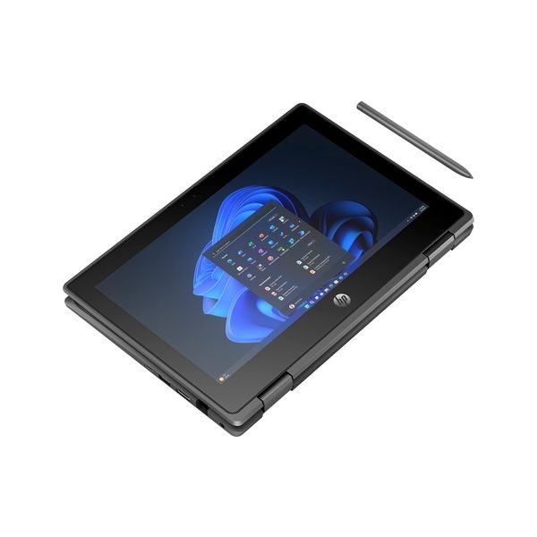 HP Fortis Flip G1i 11 Intel® N N150 Hybride (2-in-1) 29,5 cm (11.6") Touchscreen HD 4 GB LPDDR5-SDRAM 128 GB UFS Wi-Fi 6E (802.11ax) Windows 11 Pro Zwart (BC2K0ES#ABH)