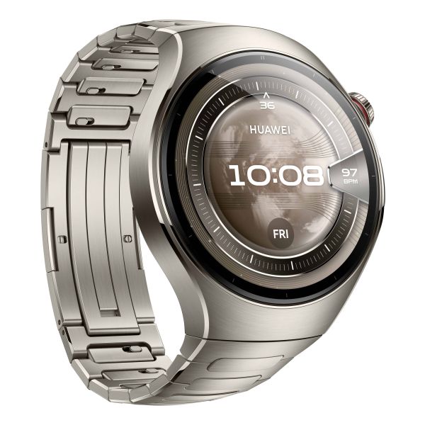 Huawei WATCH 5 3,81 cm (1.5") AMOLED 46 mm Digitaal 466 x 466 Pixels Touchscreen Zilver Wifi GPS (55020EVW)