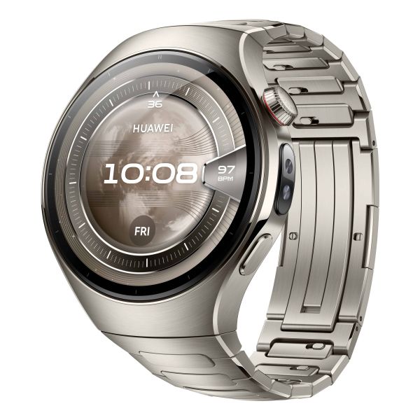 Huawei WATCH 5 3,81 cm (1.5") AMOLED 46 mm Digitaal 466 x 466 Pixels Touchscreen Zilver Wifi GPS (55020EVW)