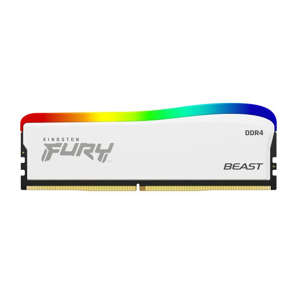 Kingston Technology FURY Beast 8GB 3600MT/s DDR4 CL17 DIMM White RGB SE