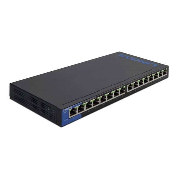 Linksys 16-poorts Gigabit PoE - desktopswitch (LGS116P) (LGS116P-EU)