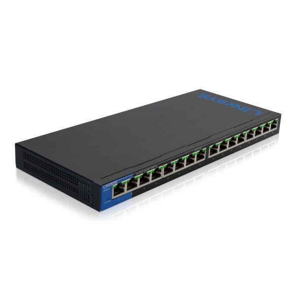 Linksys 16-poorts Gigabit PoE - desktopswitch (LGS116P) (LGS116P-EU)