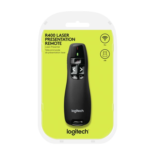 Logitech R400 Draadloze presenter RF Zwart (910-001356)