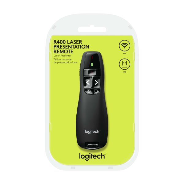 Logitech R400 Draadloze presenter RF Zwart (910-001356)