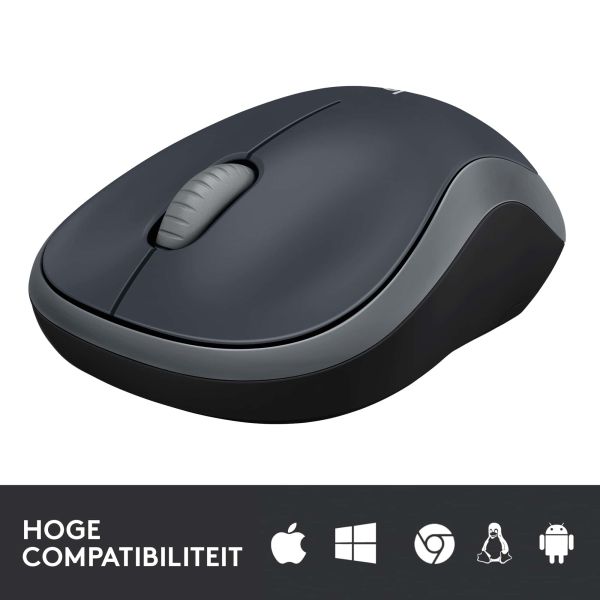 Logitech M185 muis Ambidextrous RF Draadloos Optisch 1000 DPI (910-002238)