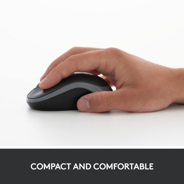 Logitech M185 muis Ambidextrous RF Draadloos Optisch 1000 DPI (910-002238)
