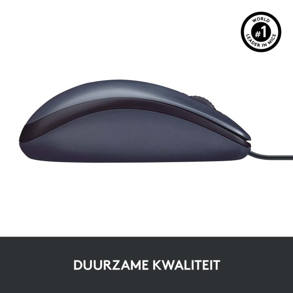 Logitech B100 Optical Usb Mouse f/ Bus muis Ambidextrous USB Type-A Optisch 800 DPI (910-003357)