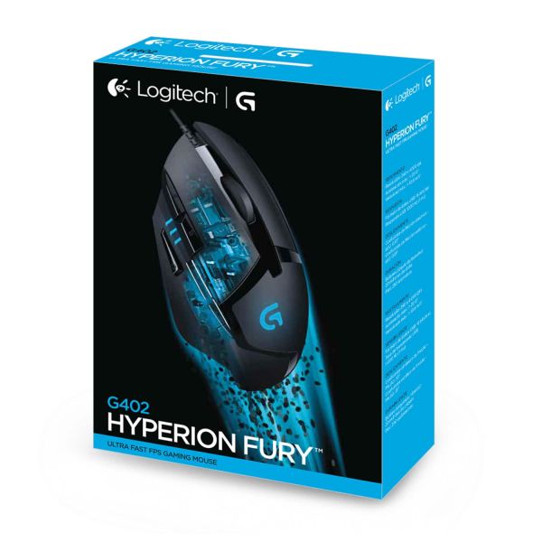 Logitech G G402 Hyperion Fury Ultra-Fast FPS gamingmuis (910-004068)