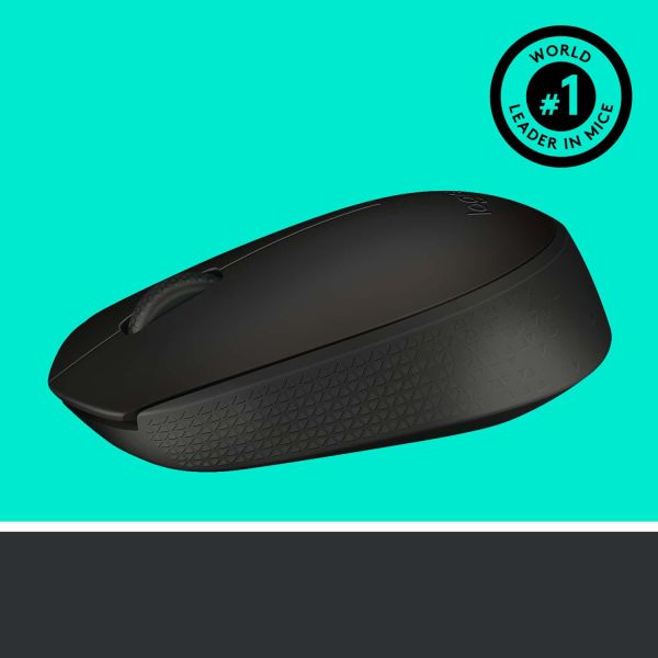 Logitech M171 Black-K muis Ambidextrous RF Draadloos Optisch 1000 DPI (910-004424)
