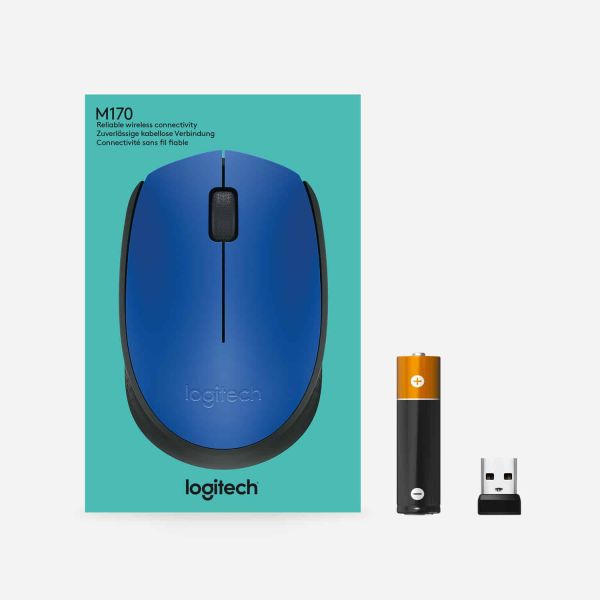 Logitech M171 Blue-K muis Ambidextrous RF Draadloos Optisch 1000 DPI (910-004640)