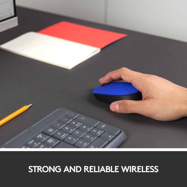 Logitech M171 Blue-K muis Ambidextrous RF Draadloos Optisch 1000 DPI (910-004640)