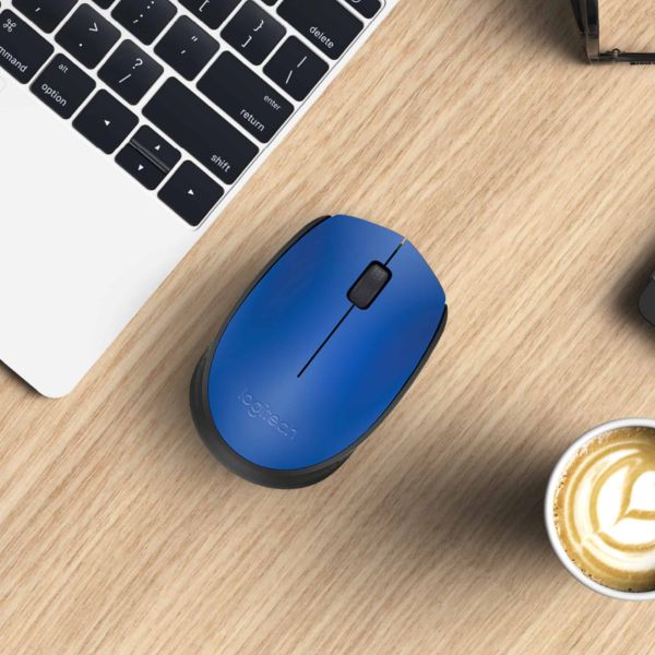 Logitech M171 Blue-K muis Ambidextrous RF Draadloos Optisch 1000 DPI (910-004640)