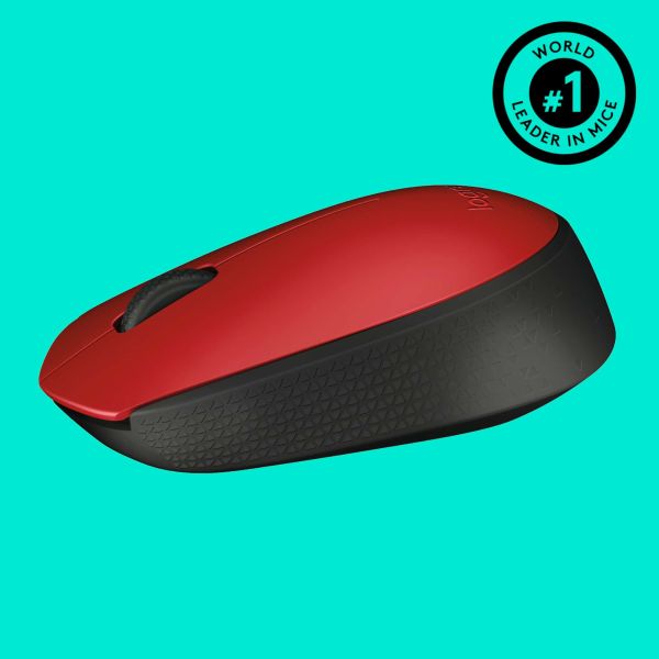 Logitech M171 Red-K muis Ambidextrous RF Draadloos Optisch 1000 DPI (910-004641)
