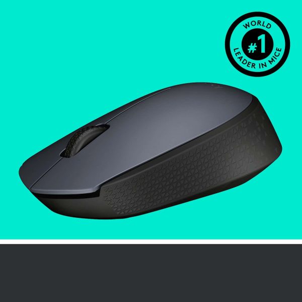 Logitech M170 Grey-K muis Ambidextrous RF Draadloos Optisch 1000 DPI (910-004642)
