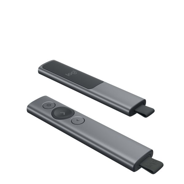 Logitech Spotlight Draadloze presenter Bluetooth/RF Grijs (910-005166)