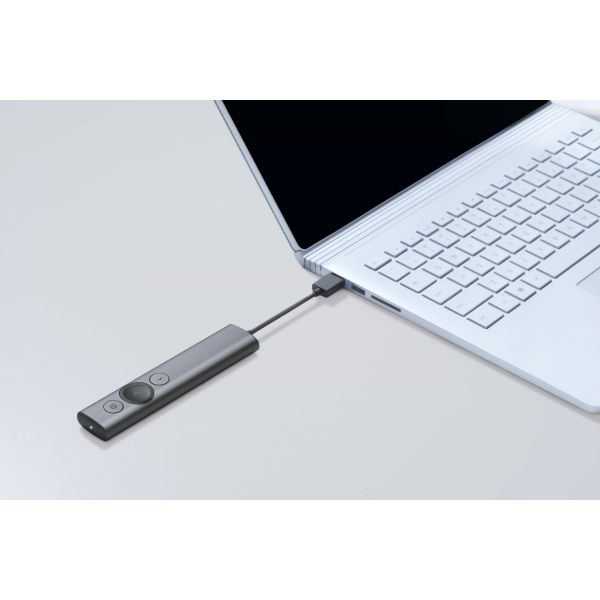 Logitech Spotlight Draadloze presenter Bluetooth/RF Grijs (910-005166)