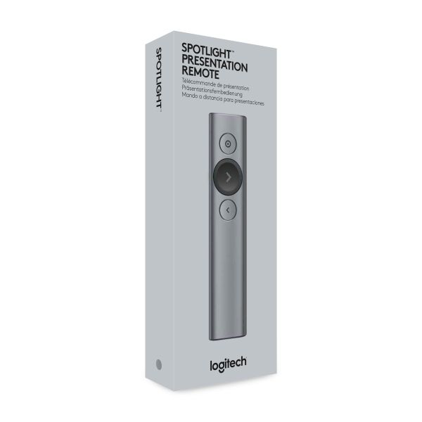 Logitech Spotlight Draadloze presenter Bluetooth/RF Grijs (910-005166)