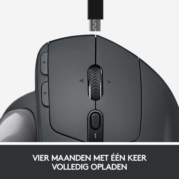 Logitech MX Ergo muis Rechtshandig RF-draadloos + Bluetooth Trackball 440 DPI (910-005179)