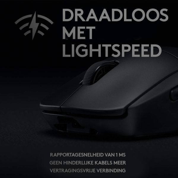 Logitech G Pro Wireless muis Ambidextrous RF Draadloos Optisch 25600 DPI (910-005272)