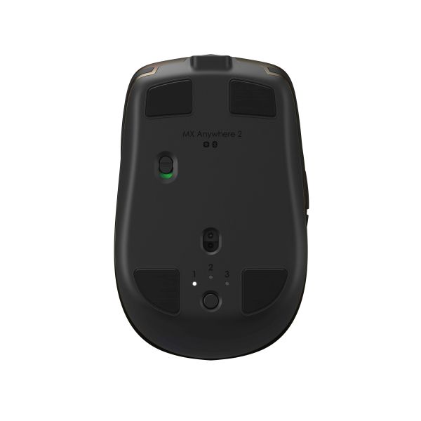 Logitech MX Anywhere 2 Wireless Mobile Mouse muis Rechtshandig RF-draadloos + Bluetooth Laser 1000 DPI (910-005314)